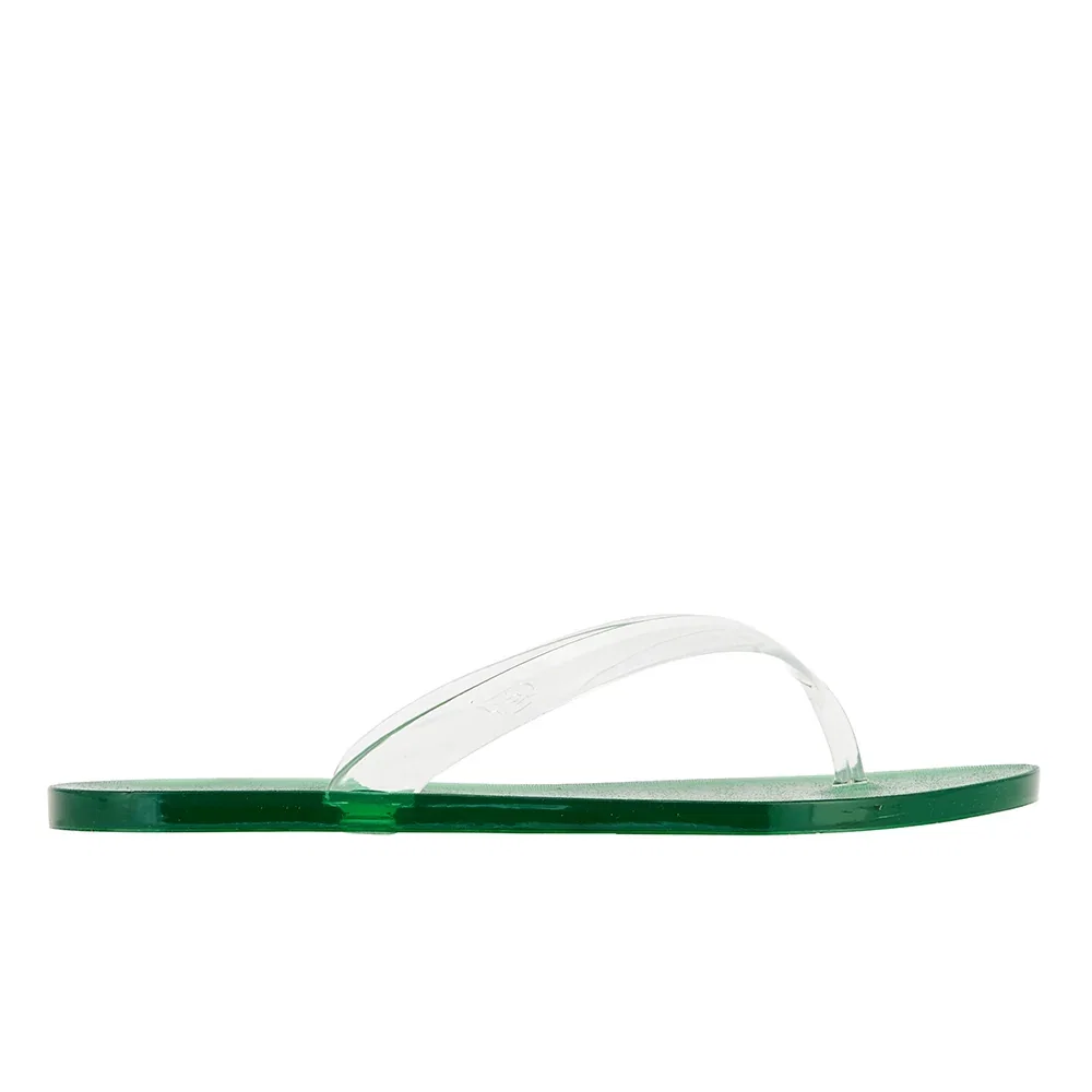 Image of Jelly Flip Flop Clear/Green