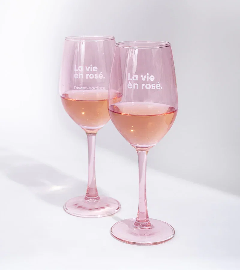 Image of Set de deux verres - La vie en rosé