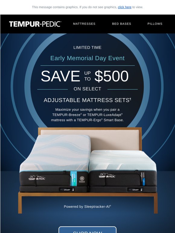 Limited-time offers on sleep essentials