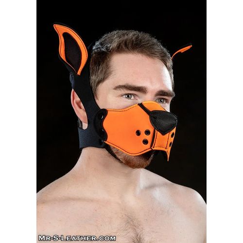 Mr. S Leather Neoprene K9 Muzzle Kit - Orange