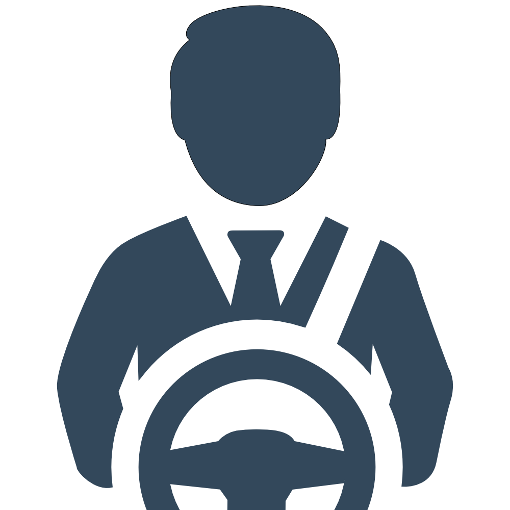 Driver icon representing professional transfer drivers.