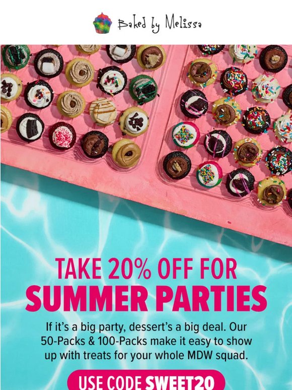 20% Off Long Weekend Treats 🧁