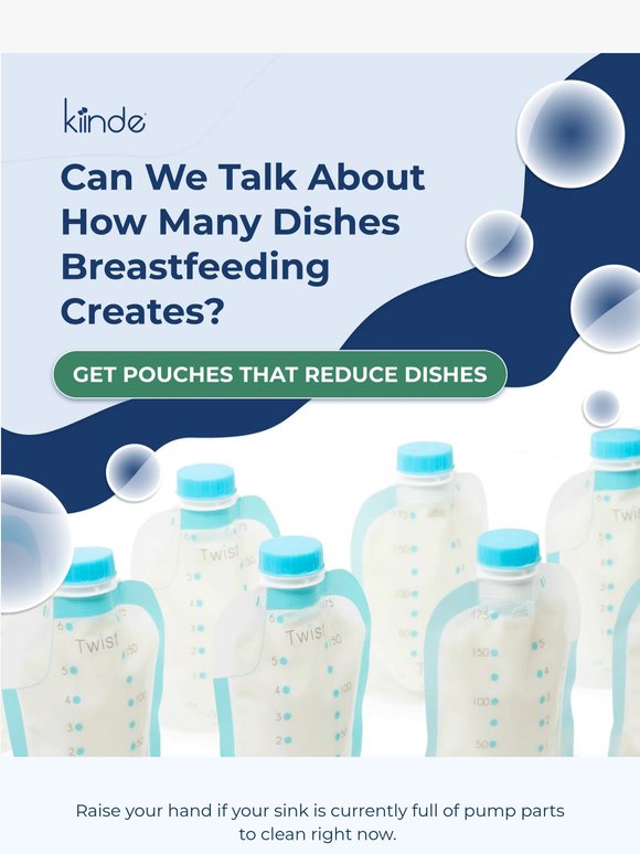 Can we talk about how many dishes breastfeeding creates? 😥