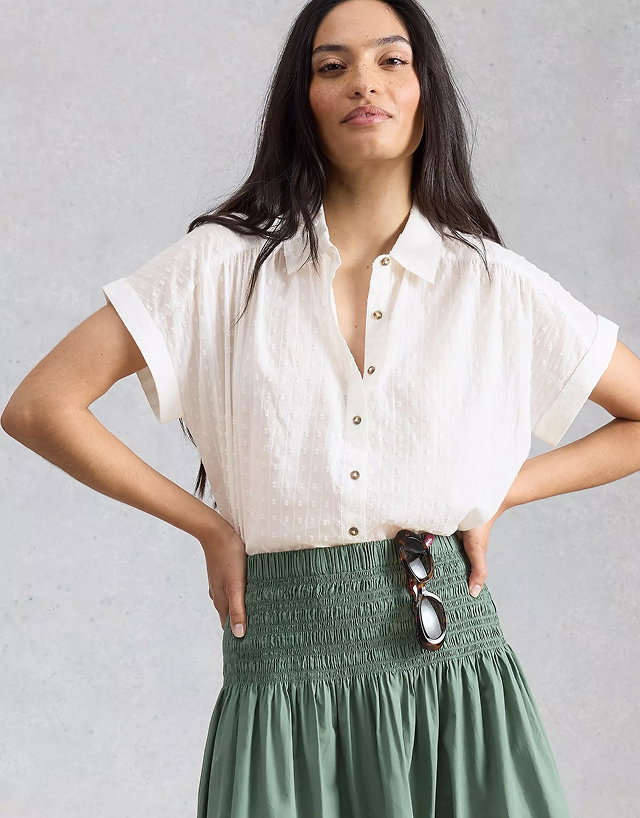 Shop Orla Button Through Collared Shirt