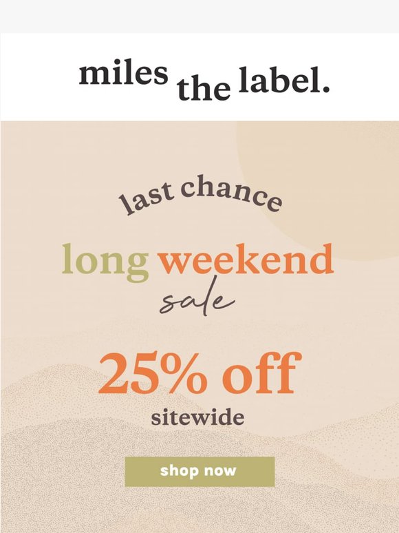 SALE ENDS TONIGHT 🏃