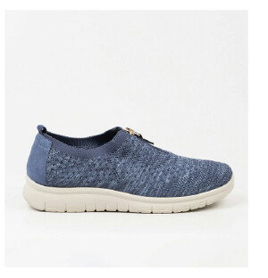 Navy Easy-on Trainers