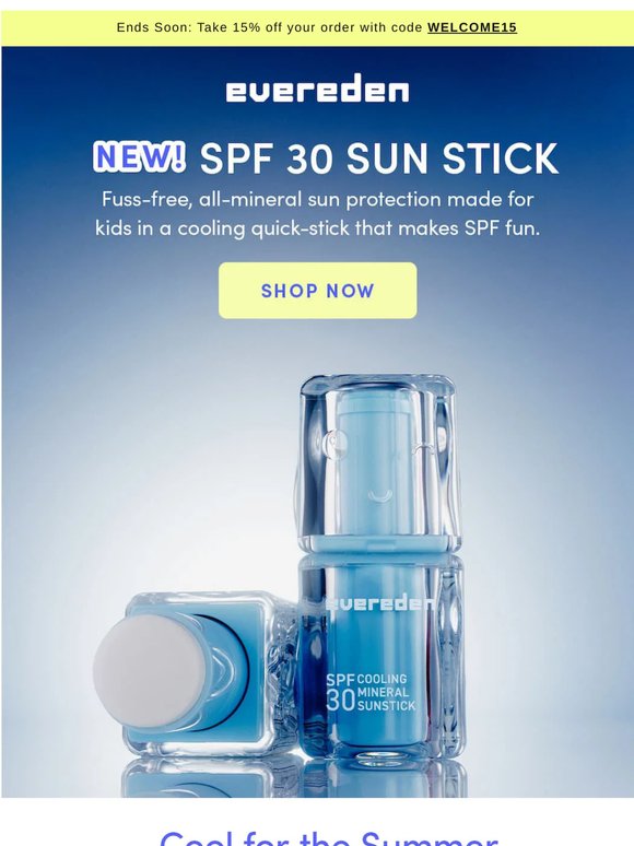 NEW: SPF30 Cooling Mineral Sunstick