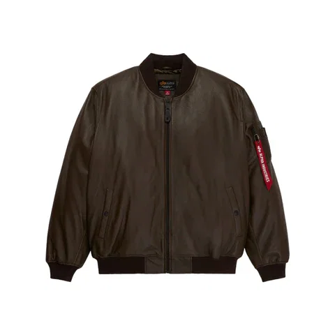Alpha Industries Leather MA-1 Flight Jacket