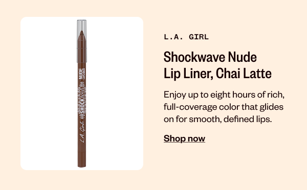 L.A. GIRL SHOCKWAVE NUDE LIP LINER, CHAI LATTE - SHOP NOW