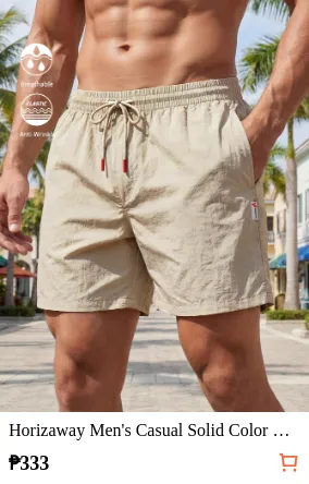 Horizaway Men s Casual Solid Color...