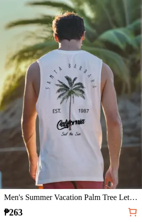 Men s Summer Vacation Palm Tree...
