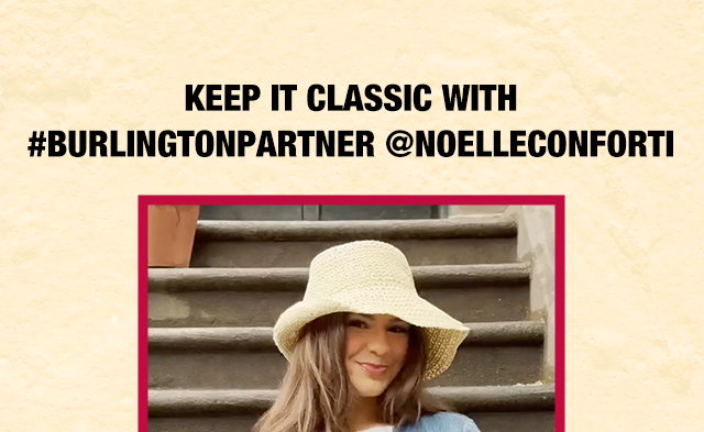 Keep it classic with #Burlingtonpartner @noelleconforni