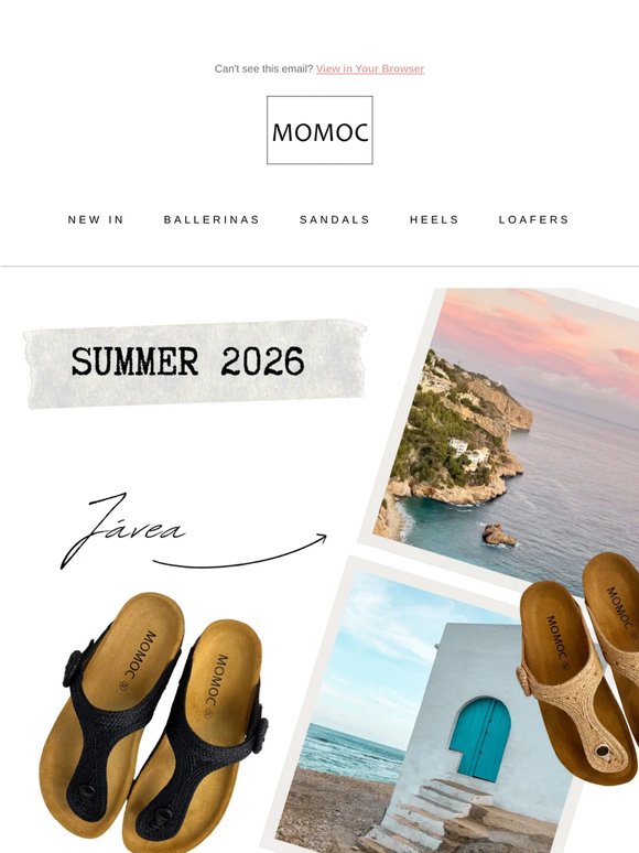 NEW IN: Two towns. Two sandals. One Mediterranean summer.