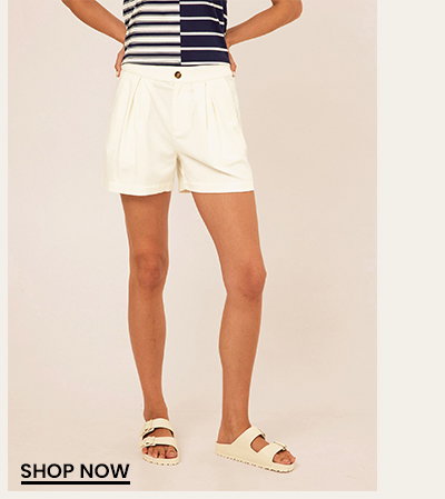 Selene Stretch Twill Pleated Short