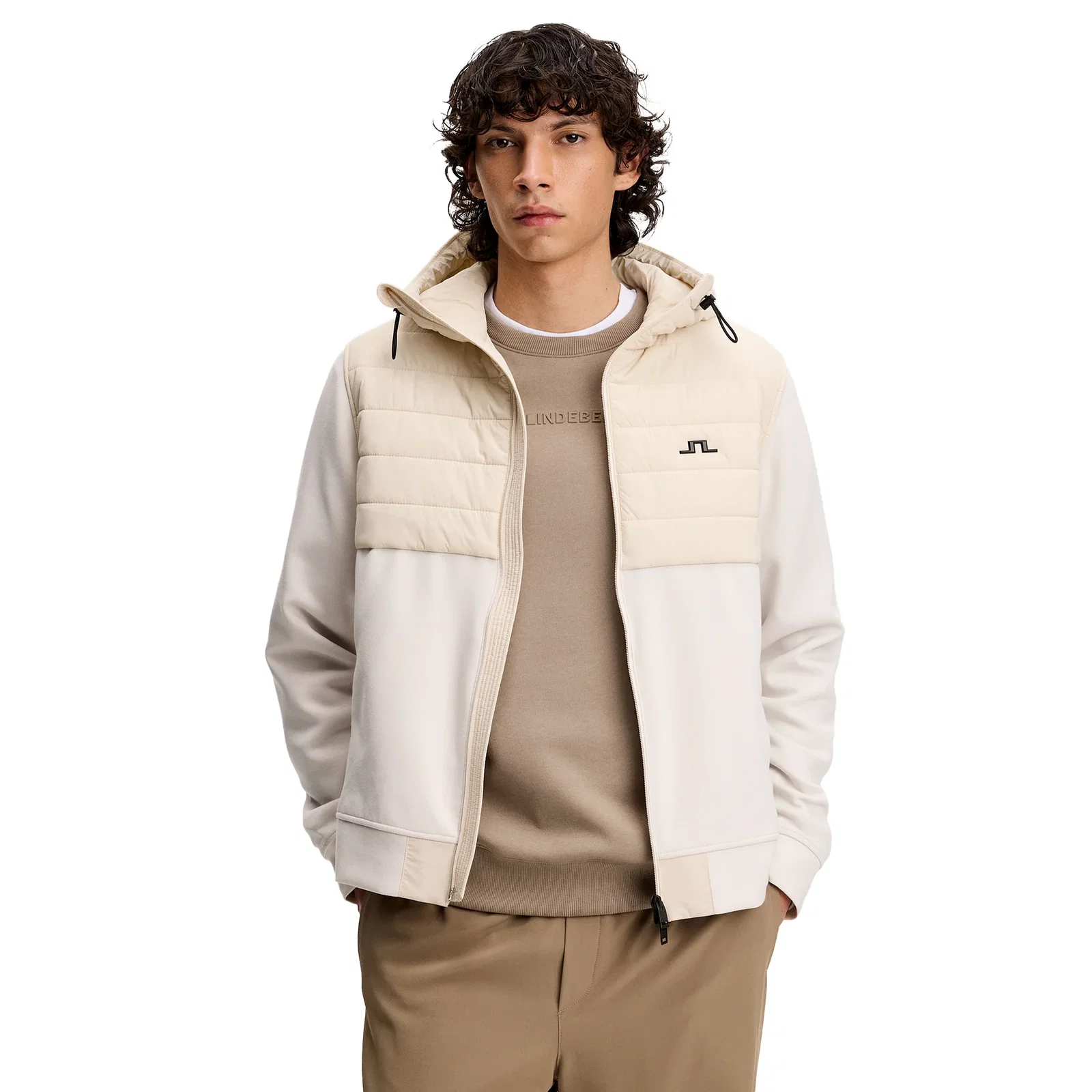 Image of J.Lindeberg Gage Hybrid Hooded Jacket