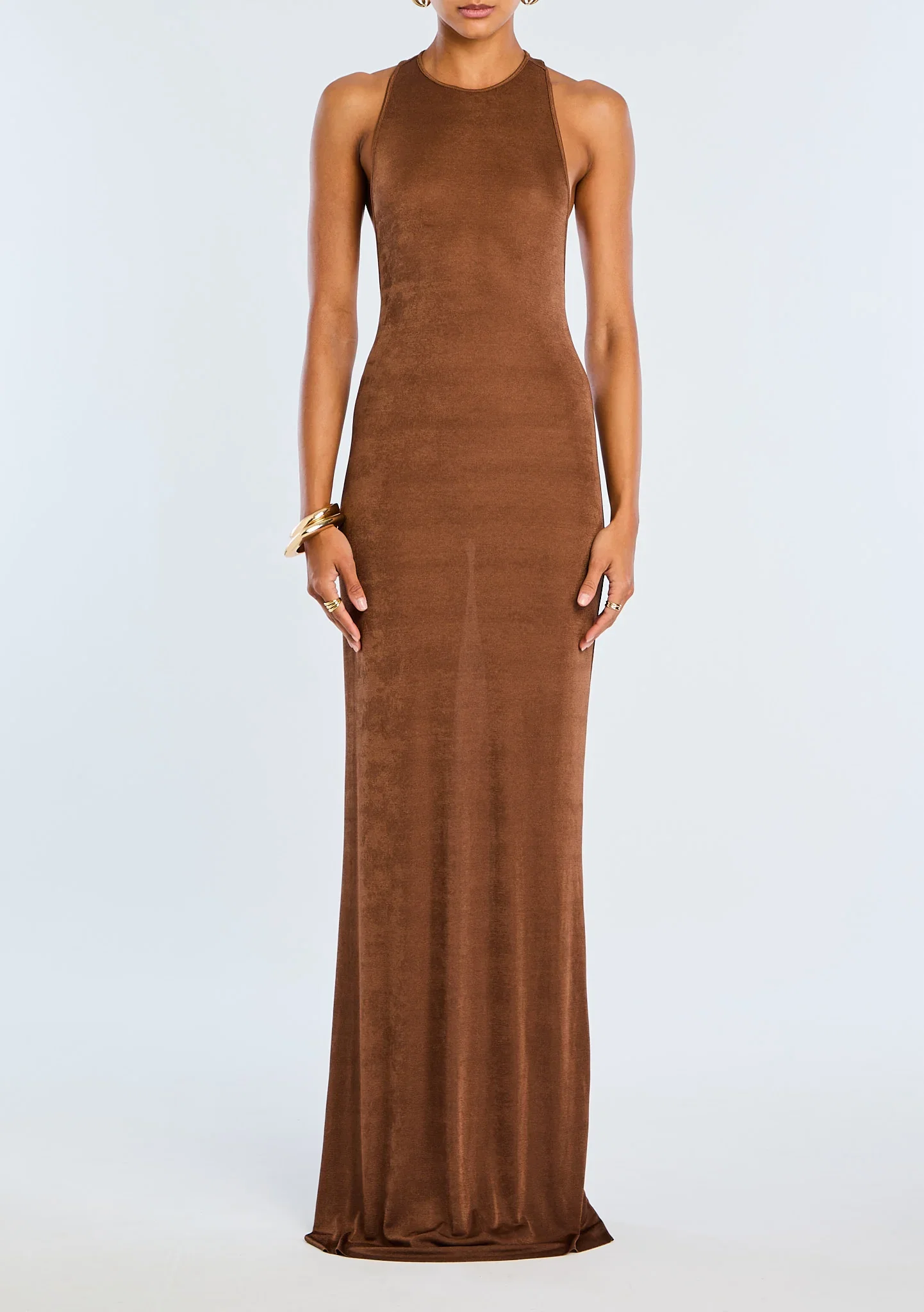 Image of  Dove Maxi Dress - Cocoa Brown