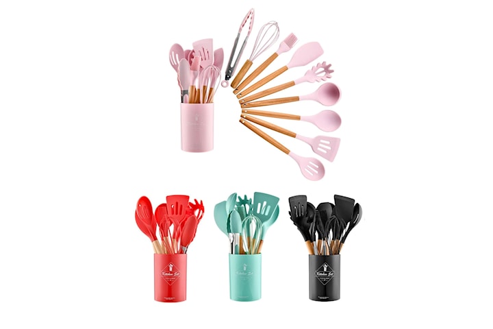 Silikon kjøkkenredskaper, 12-pack