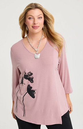 NATURAL FLOWER PRINT TOP