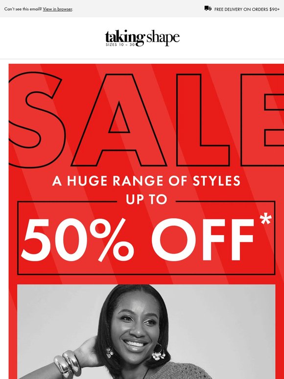 Up to 50% Off — A Huge Range of Styles