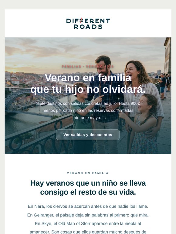 Ahorra hasta 900€ por niño este verano