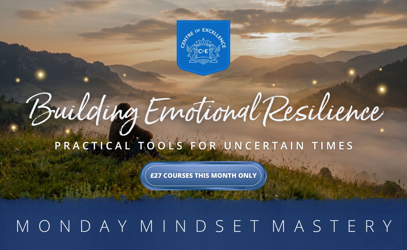 Banner that says building emotional resilience