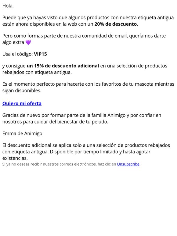 ¿Qué?! Un 15% extra para ti