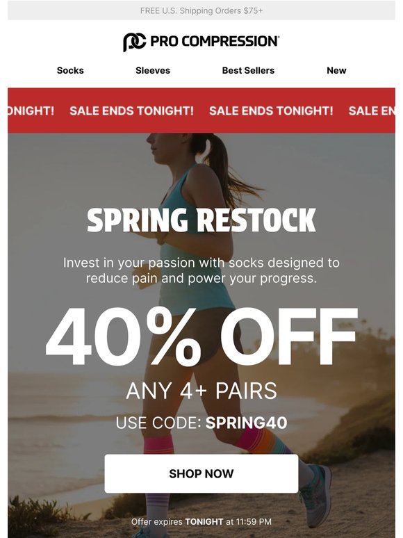 Last chance: 40% OFF Any 4+ Pairs ⏰