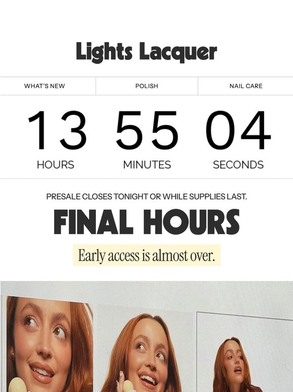 Presale closes TONIGHT!
