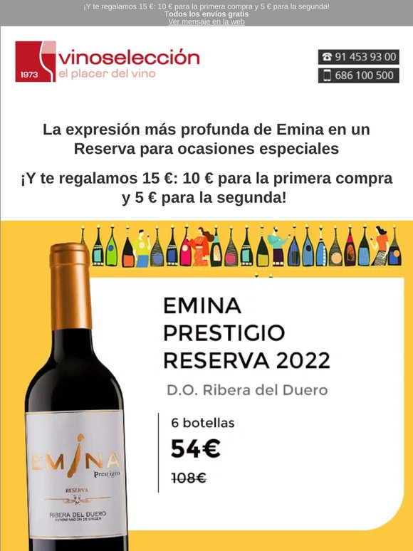 Emina Prestigio Reserva, el Ribera del Duero de las grandes ocasiones