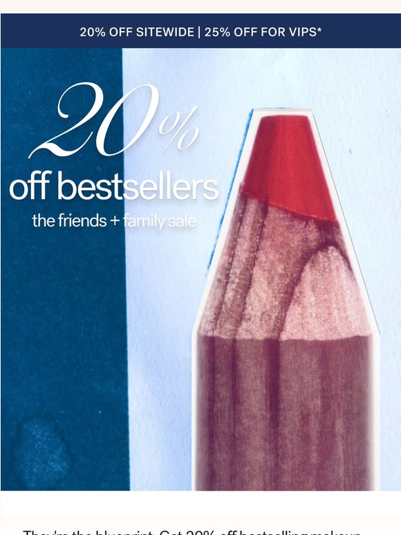 Yes, 20% off bestsellers too