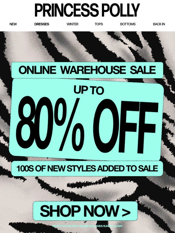 We owe you up to 80% off 🫶