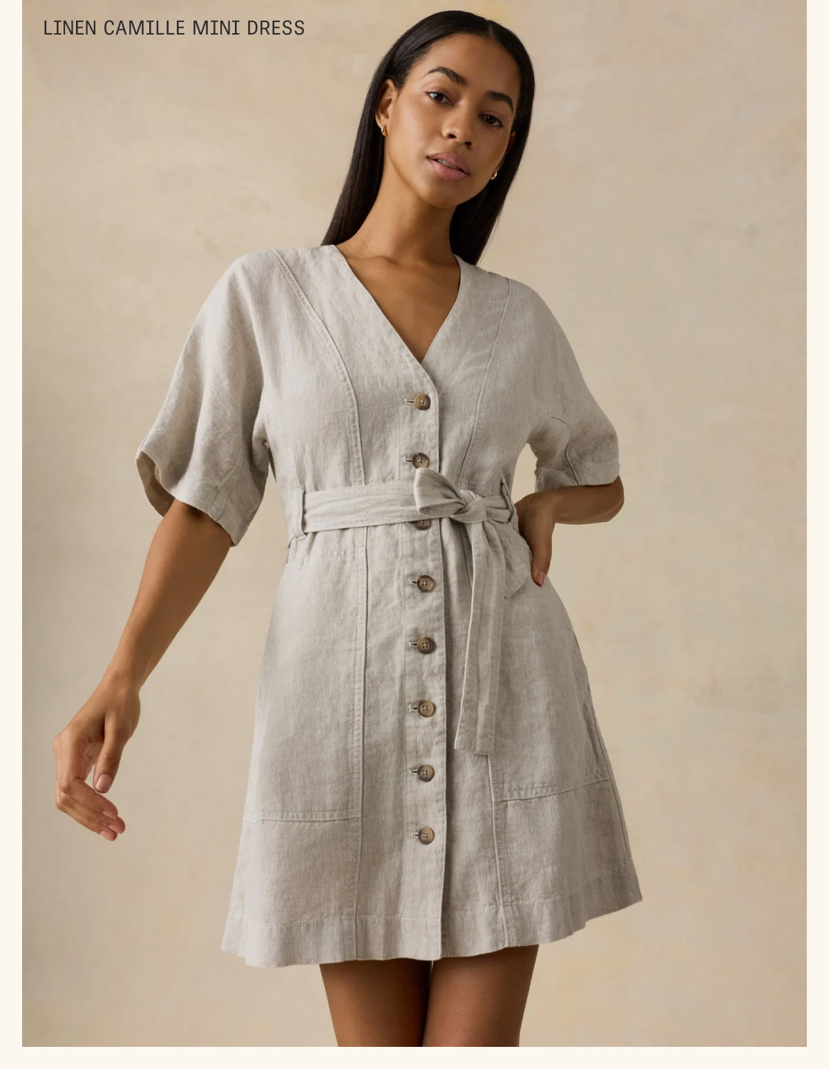 Linen Camille Mini Dress