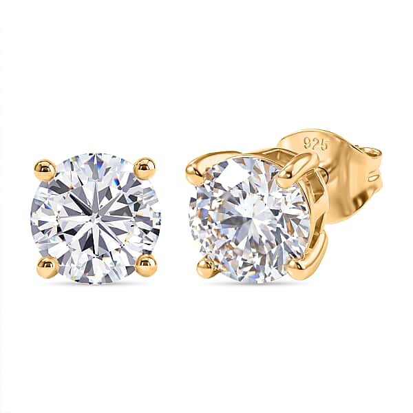 Moissanite Solitaire Stud Earring