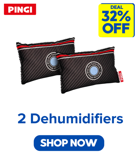 Twin Pack Pingi Reusable Car Dehumidifier