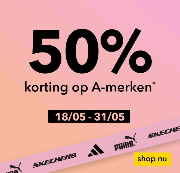 Shop alle A-merken met 50% korting!