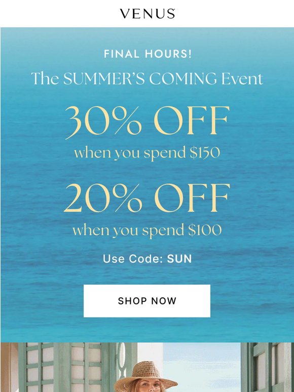 FINAL HOURS: Up to 30% Off