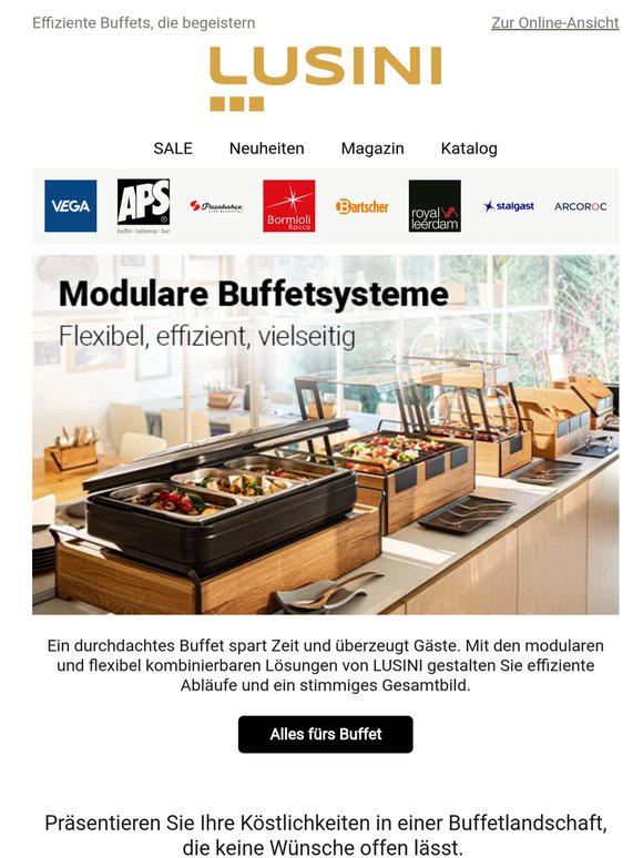 Perfekte Buffetlösungen für professionelle Abläufe