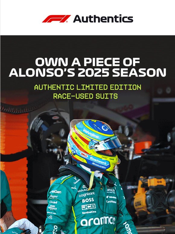 Own Fernando Alonso’s 2025 Race Suit