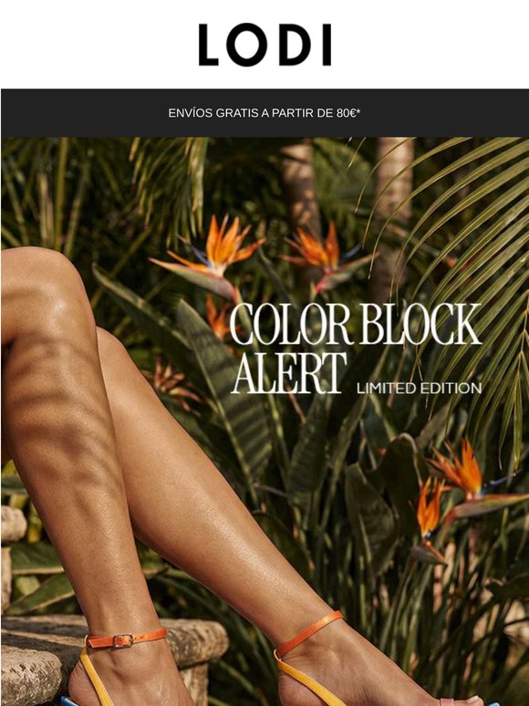 Color Block: las sandalias protagonistas de tu look