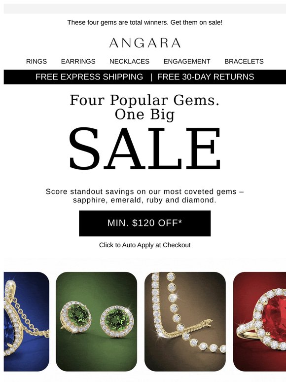 Four Popular Gems. One Big Sale. 😲