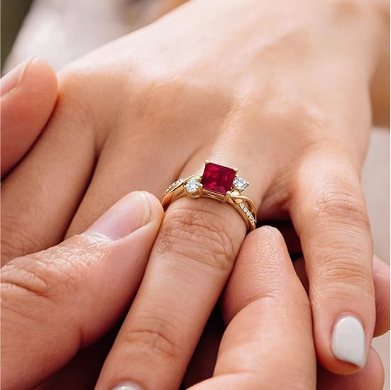 Ruby Twisted Vine Ring