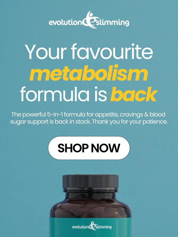 Berberine Plus is back in stock.