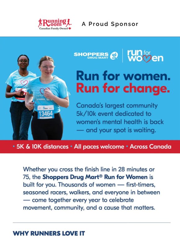 Join The Run For Women, Your Spot Is Waiting!