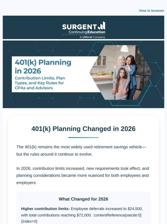 What You Need to Know About 401(k) Planning in 2026