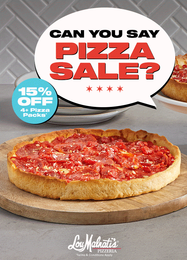 Save 15% on Select Pizza Packs