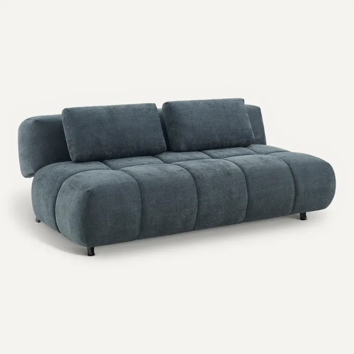 Banquette-lit BUBBLE tissu gris foncé