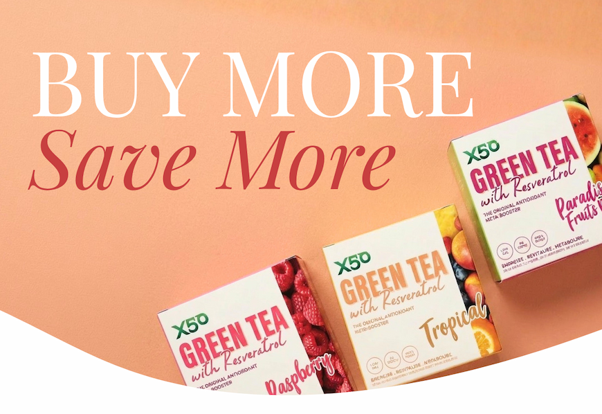 BUY MORE SAVE MORE: X50 Green Tea