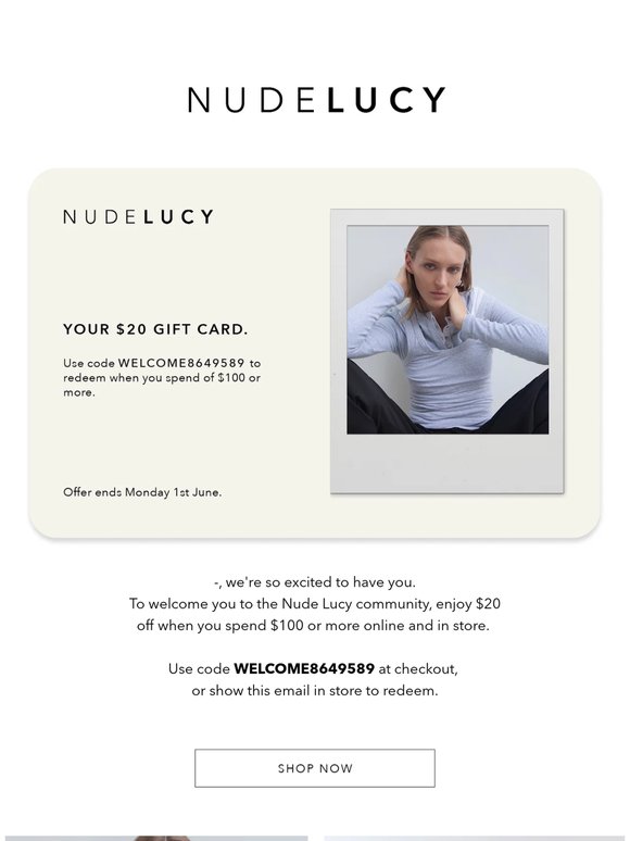 Your $20 Gift Card