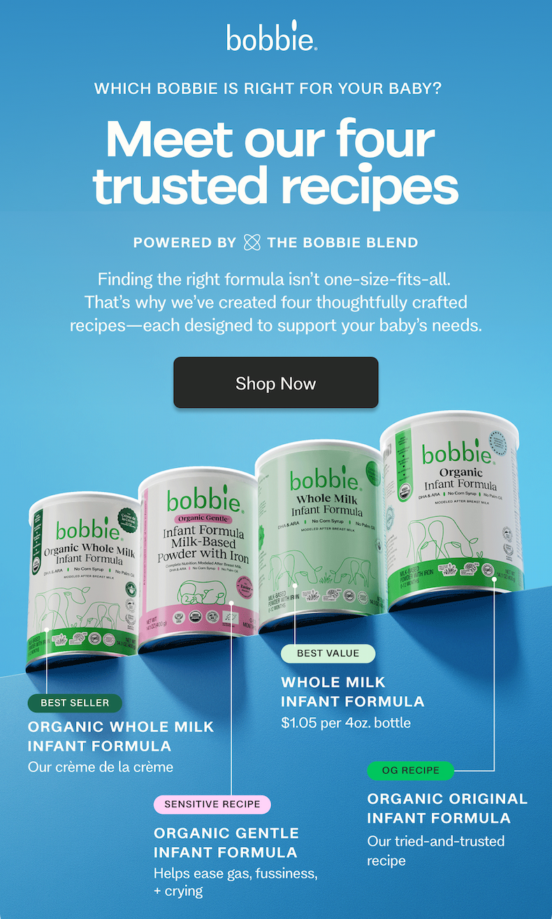 Meet our four  trusted recipes