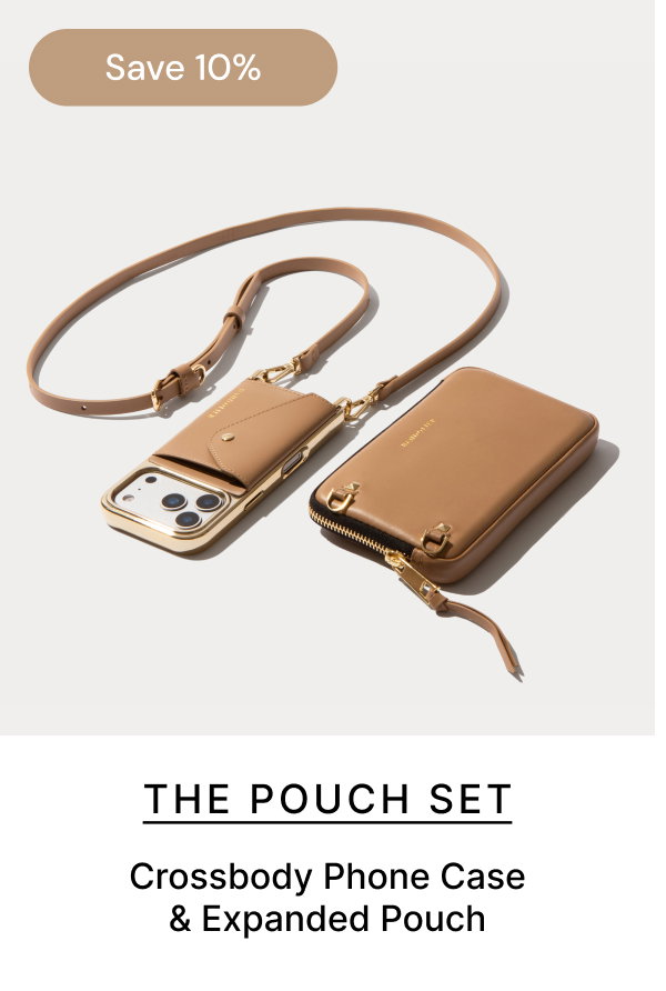 Save 10% THE POUCH SET Crossbody Phone Case & Expanded Pouch